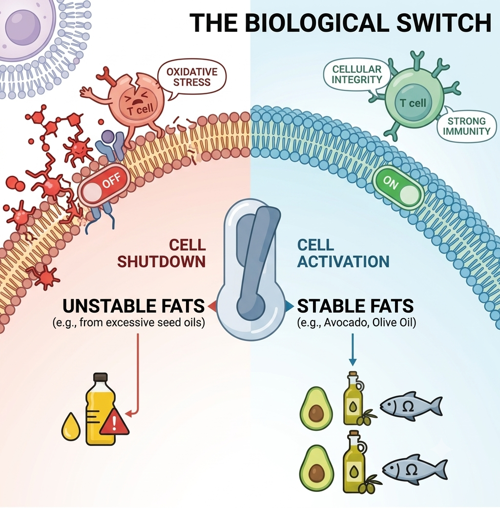 Dietary Fats Shape Immune System  + Disease Defense