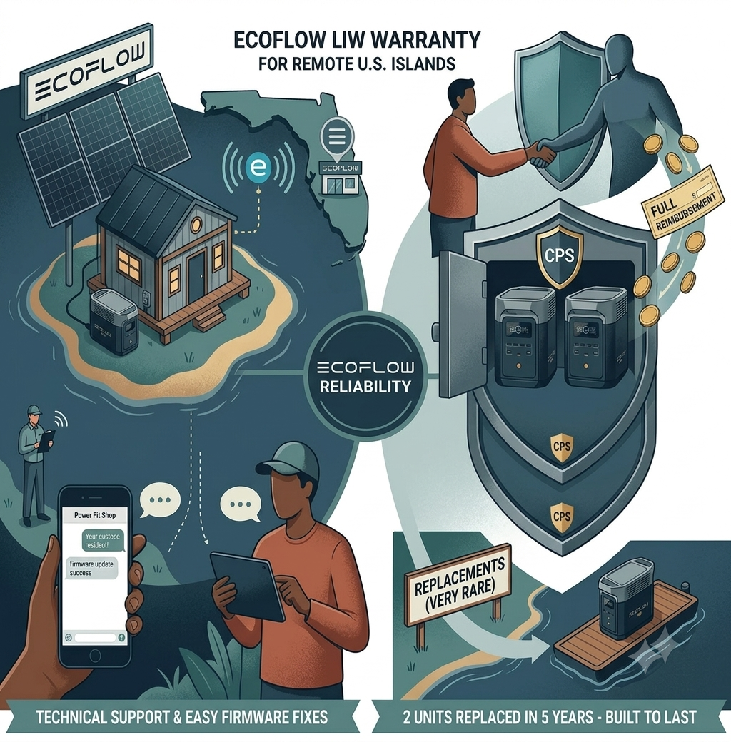 EcoFlow Warranty Help for Remote U.S. Island Locations