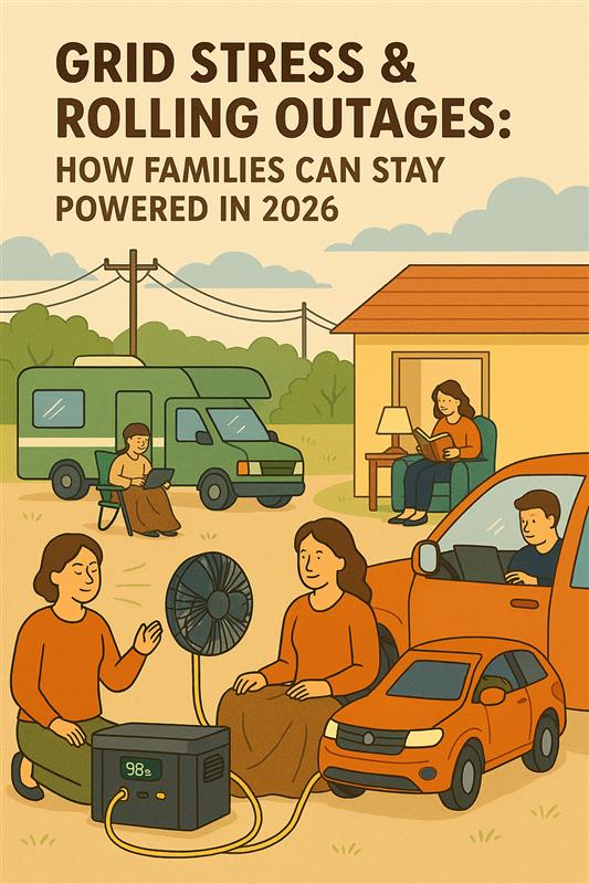 Grid Stress & Rolling Outages: How Families Can Stay Powered in 2026 - POWER FIT SHOP — Powering Preparedness, Health & Home