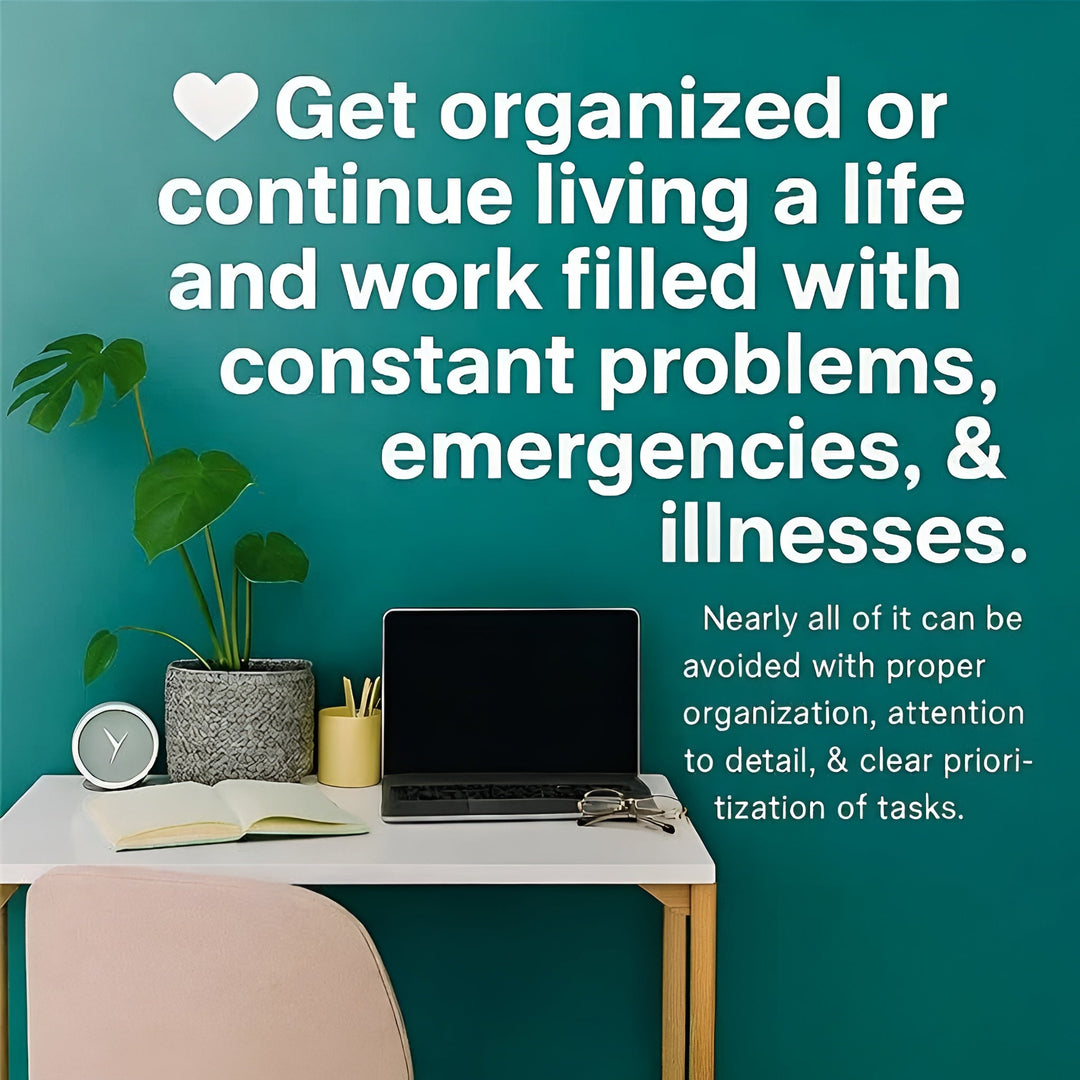Get Organized or Stay Overwhelmed ❤️ - POWER FIT SHOP — Powering Preparedness, Health & Home