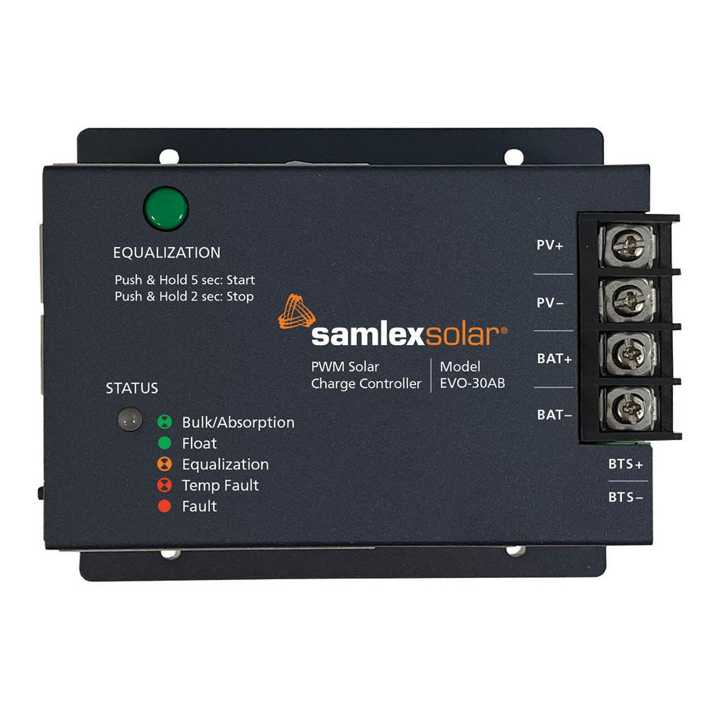 Samlex Solar Charge Controller 12V 24V PWM 30A Battery Charging Regulator - POWER FIT SHOP — Powering Preparedness, Health & Home