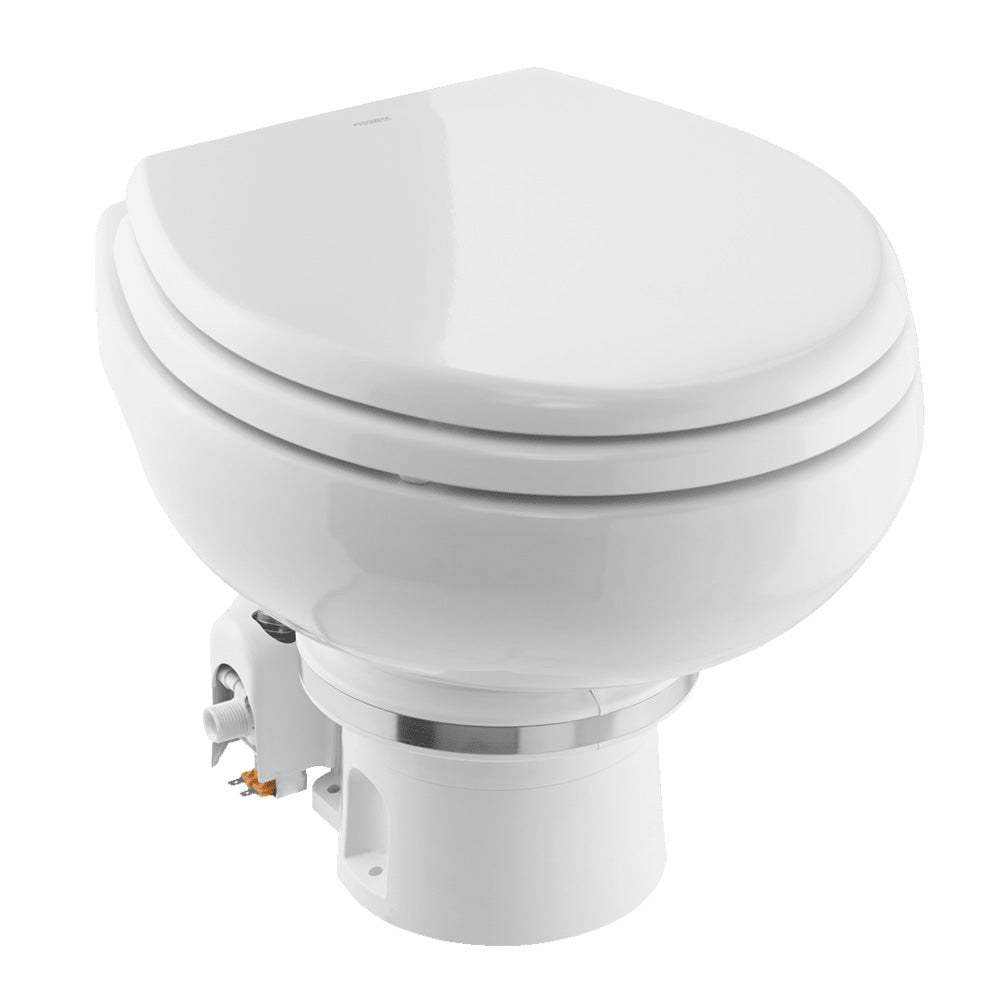 Dometic&amp;trade; MasterFlush MF 7120 - White - Electric Macerating Toilet w/Orbit Base &amp; Slow Close Seat - Freshwater - 12V