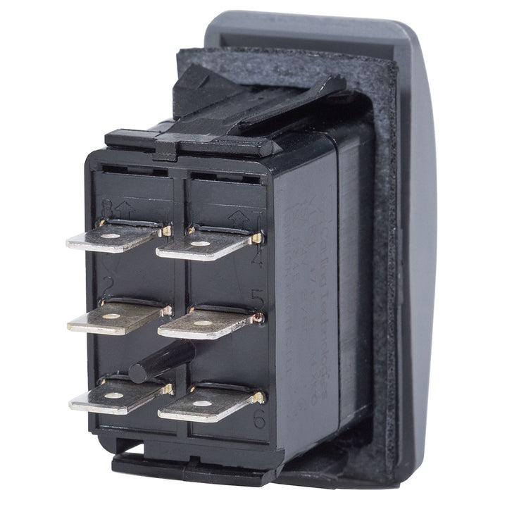 Blue Sea 8222 Water Resistant Contura III Switch - (ON)-OFF-(ON) - Grey