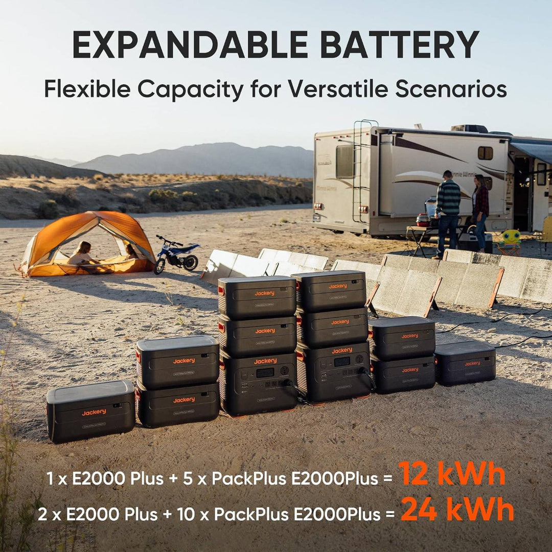 Jackery Explorer 2000 Plus Portable Power Station + SolarSaga 200W Solar Panel