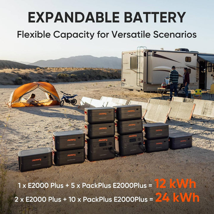 Jackery Explorer 2000 Plus Portable Power Station + SolarSaga 200W Solar Panel
