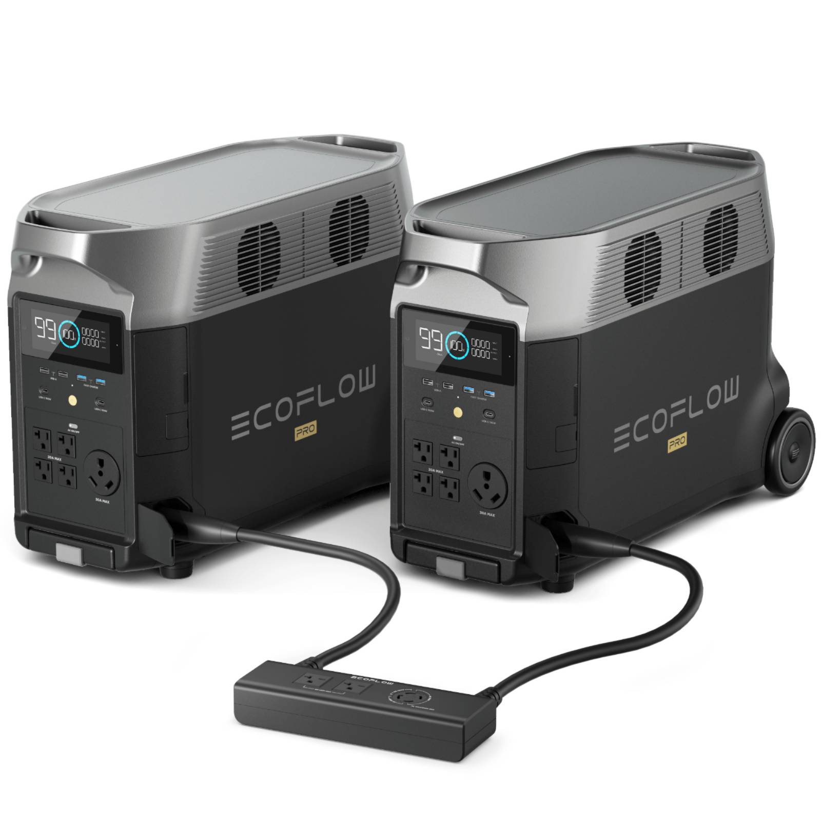 EcoFlow Qty 2 DELTA Pro Power Station + Double Voltage Hub