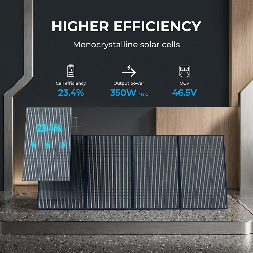 BLUETTI AC180 Solar Ready Power Station 1152Wh + QTY 1 OF 350W Solar Panel