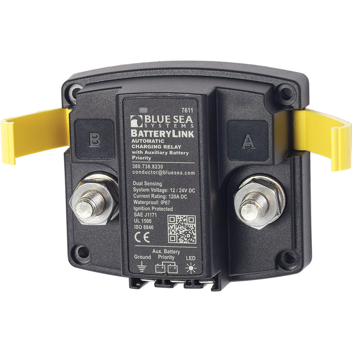 Blue Sea 7611 DC BatteryLink&amp;trade; Automatic Charging Relay - 120 Amp w/Auxiliary Battery Charging