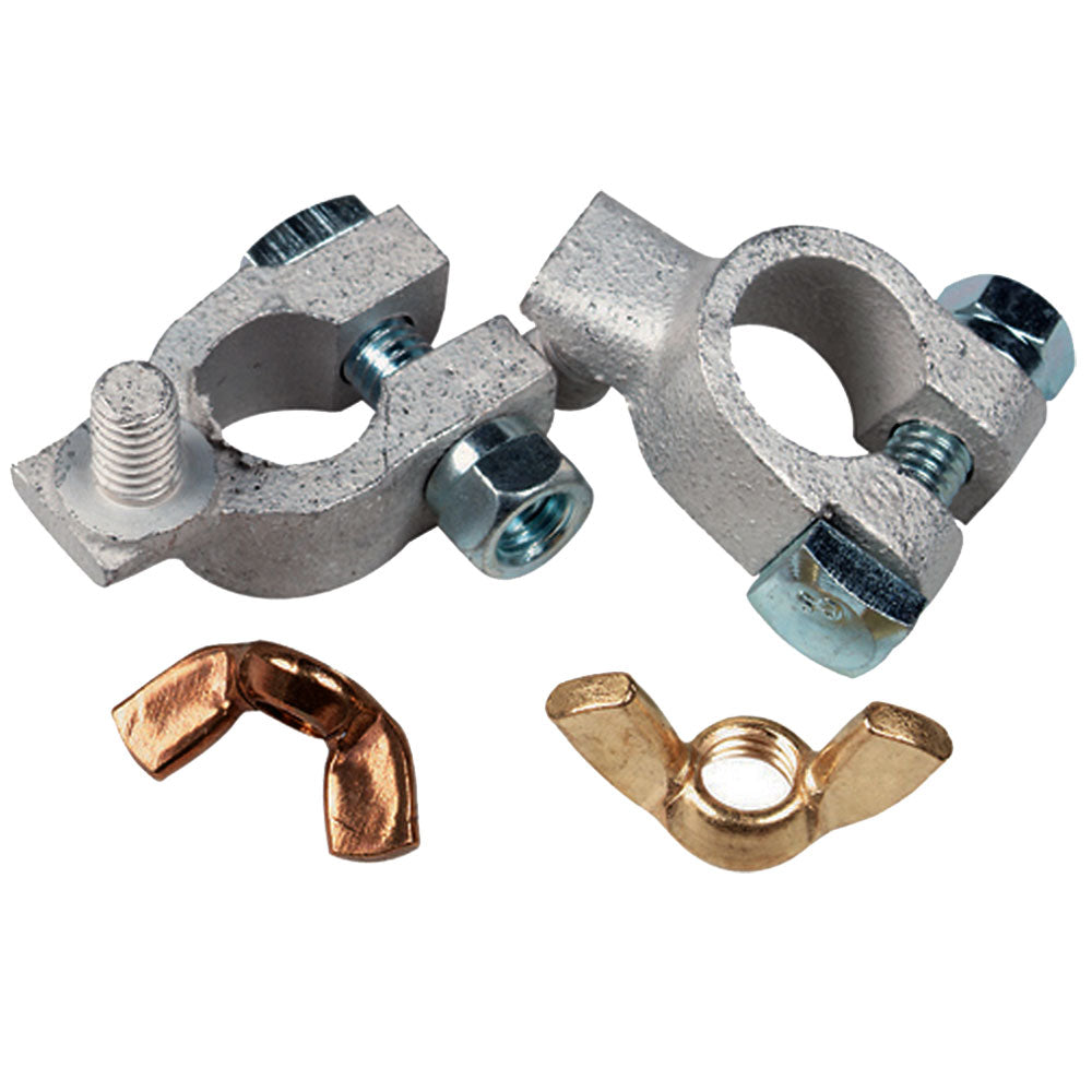 Ancor Tinned Battery Terminal - 5/16" &amp; 3/8" Stud - Positive &amp; Negative Combo