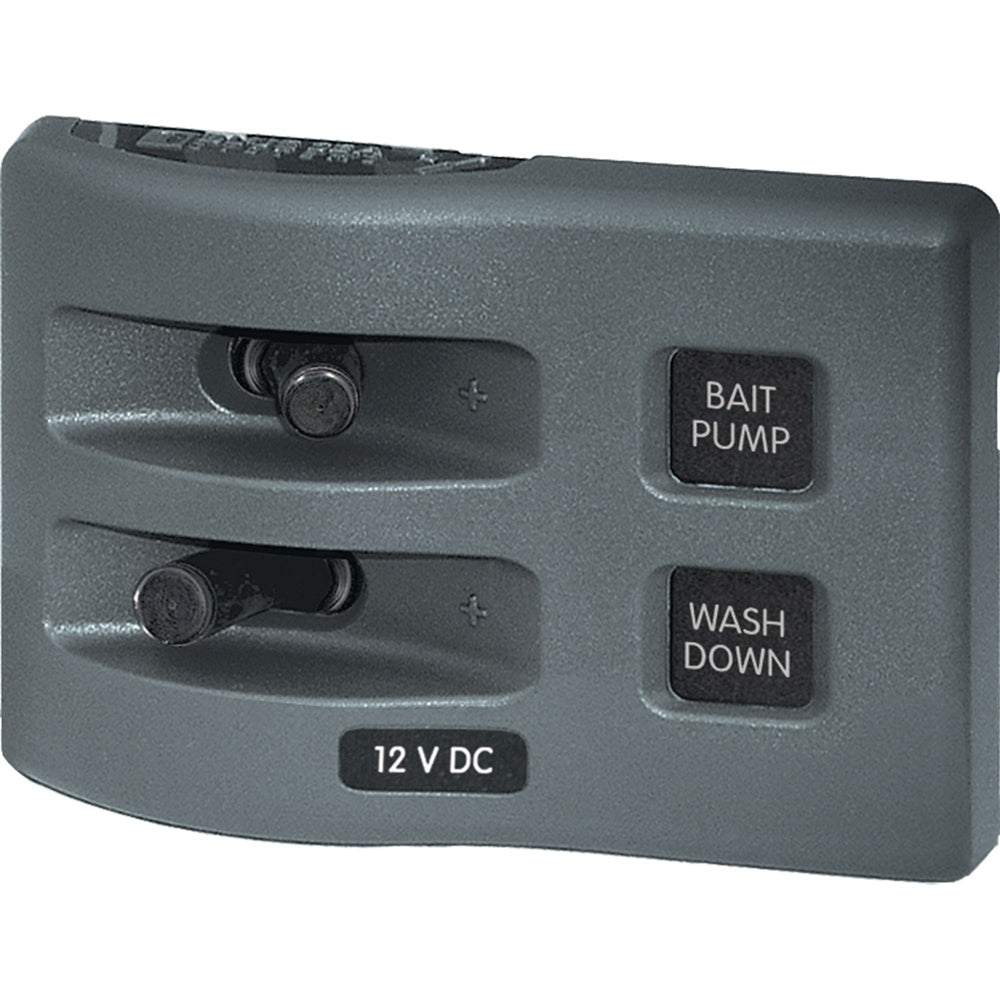 Blue Sea 4303 WeatherDeck&amp;reg; 12V DC Waterproof Switch Panel - 2 Position