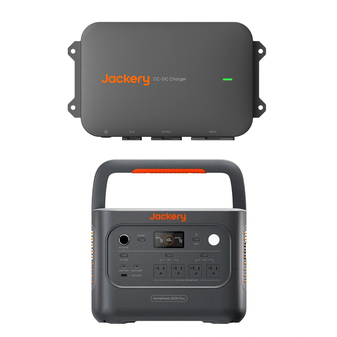 Jackery HomePower 2000 Plus v2 2048Wh Power Station + DC-DC Alternator Charger