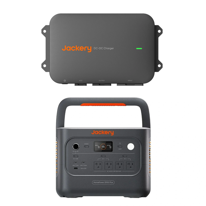 Jackery HomePower 2000 Plus v2 2048Wh Power Station + DC-DC Alternator Charger