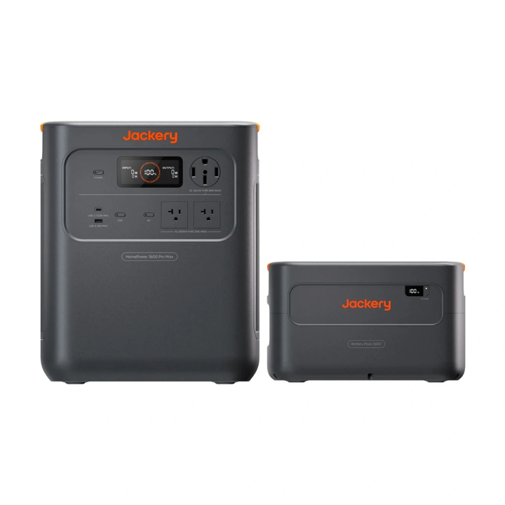 Jackery HomePower 3600 Pro Max 3584Wh Portable Power Station + Extra Battery
