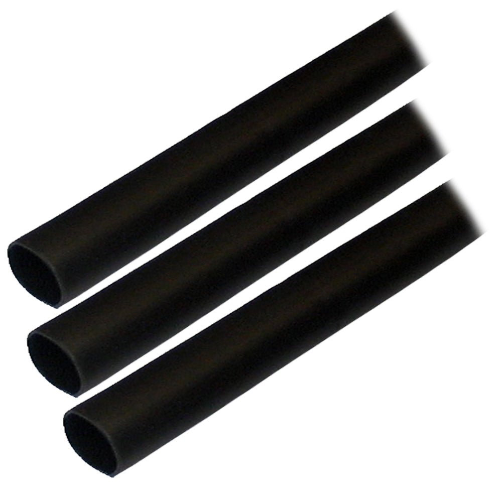 Ancor Adhesive Lined Heat Shrink Tubing (ALT) - 1/2" x 3" - 3-Pack - Black - POWER FIT SHOP — Powering Preparedness, Health &amp; Home