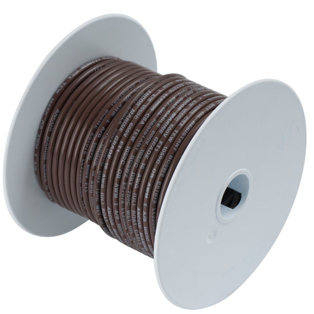 Ancor Brown 16 AWG Tinned Copper Wire - 100&