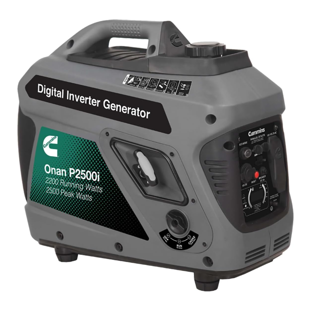Cummins Onan P2500i Portable Quiet Gasoline Inverter Generator 2500W 5V USB Port