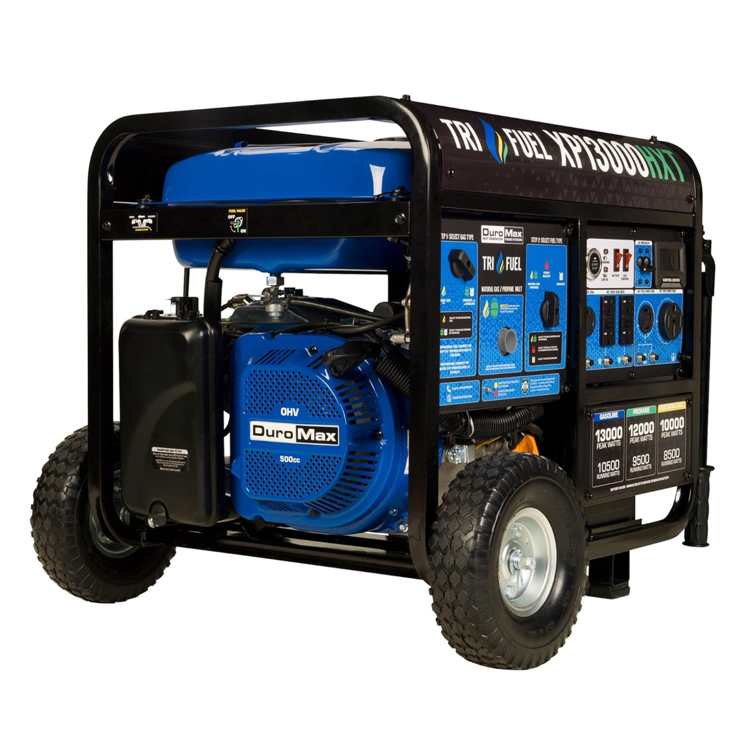 DuroMax XP13000HXT 13000 Watt Tri Fuel Portable Generator Home Backup Power - POWER FIT SHOP — Powering Preparedness, Health &amp; Home