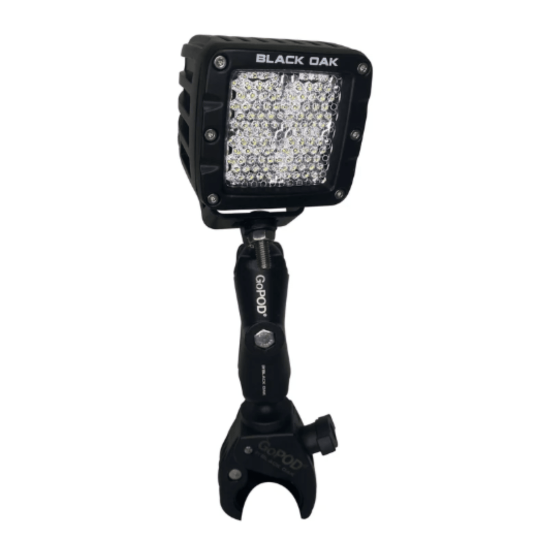 Black Oak LED 2in GoPOD Light Bar 10W Diffused Beam Black Housing Clamp Mount - POWER FIT SHOP — Powering Preparedness, Health &amp; Home