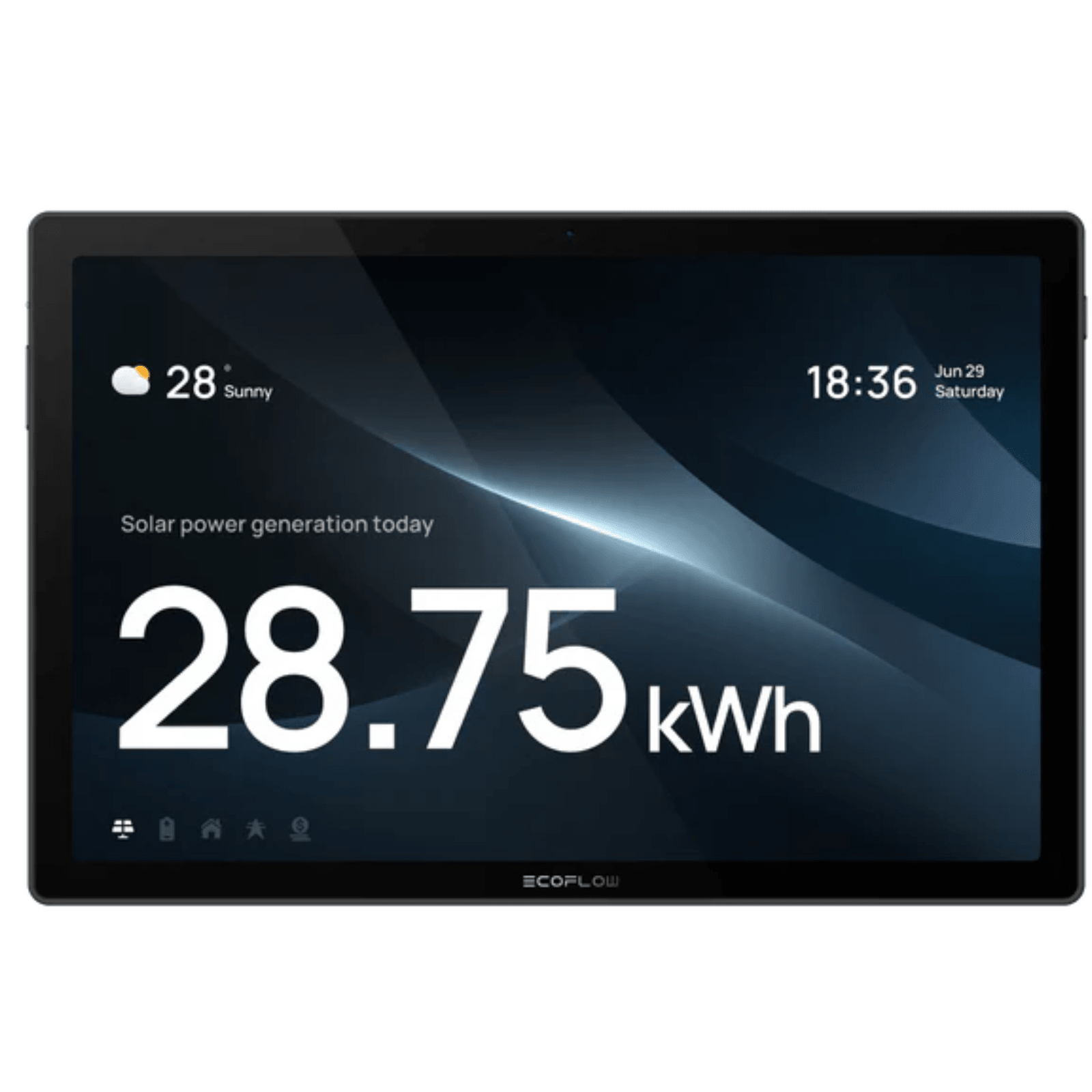 EcoFlow PowerInsight 2 smart energy monitor with 11-inch touch screen displaying real-time energy data and AI control features.