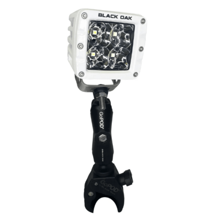 Black Oak LED 2in GoPOD Light Bar 10W Spot Beam White Housing Clamp Mount - POWER FIT SHOP — Powering Preparedness, Health &amp; Home