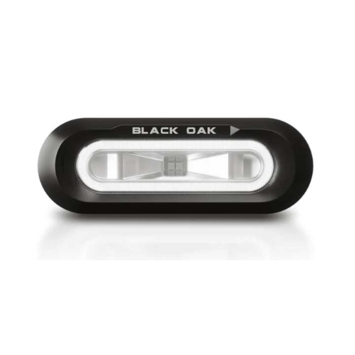 Black Oak LED Low Pro Spreader Light White Accent Black Housing Flush Mount - POWER FIT SHOP — Powering Preparedness, Health &amp; Home