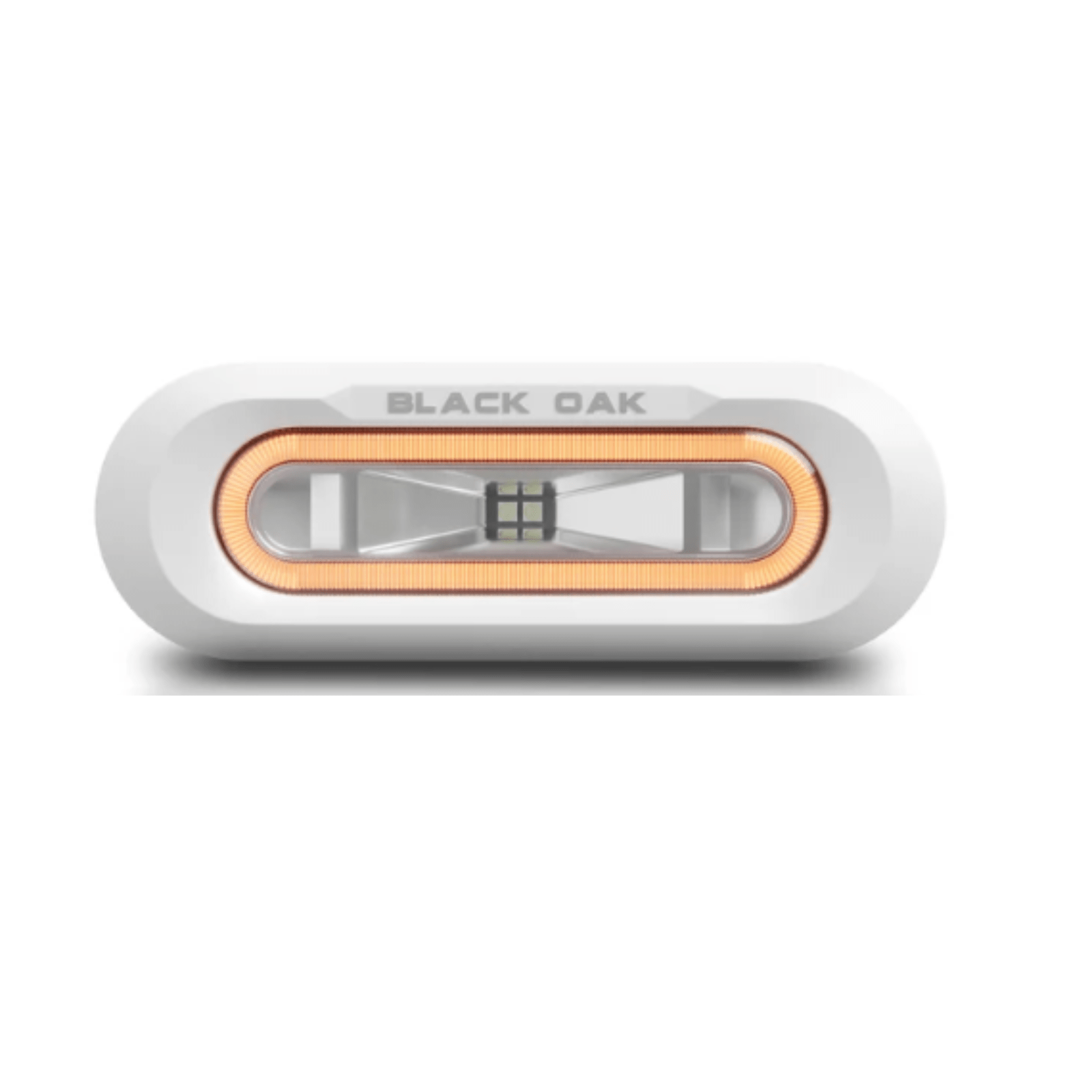 Black Oak LED Low Pro Spreader Light Amber Accent White Housing Flush Mount - POWER FIT SHOP — Powering Preparedness, Health & Home