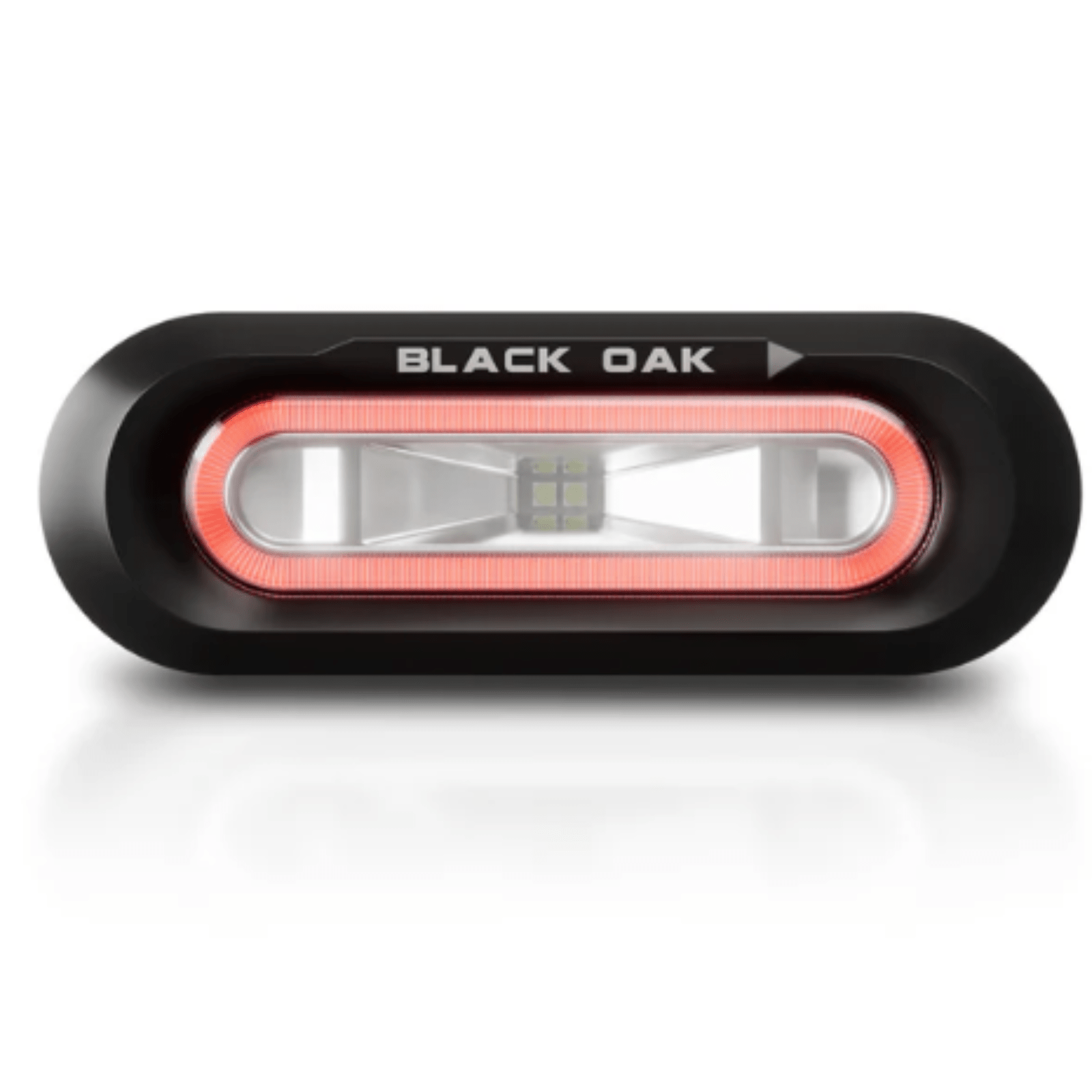 Black Oak LED Low Pro Spreader Light Red Accent Black Housing Flush Mount - POWER FIT SHOP — Powering Preparedness, Health & Home