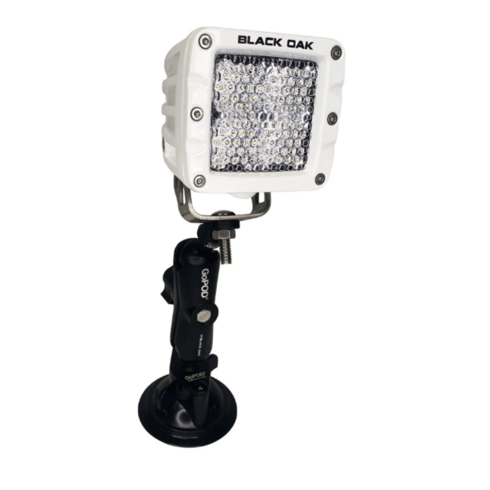 Black Oak LED 2in GoPOD Light Bar 10W Diffused Beam White Housing Suction Mount - POWER FIT SHOP — Powering Preparedness, Health & Home
