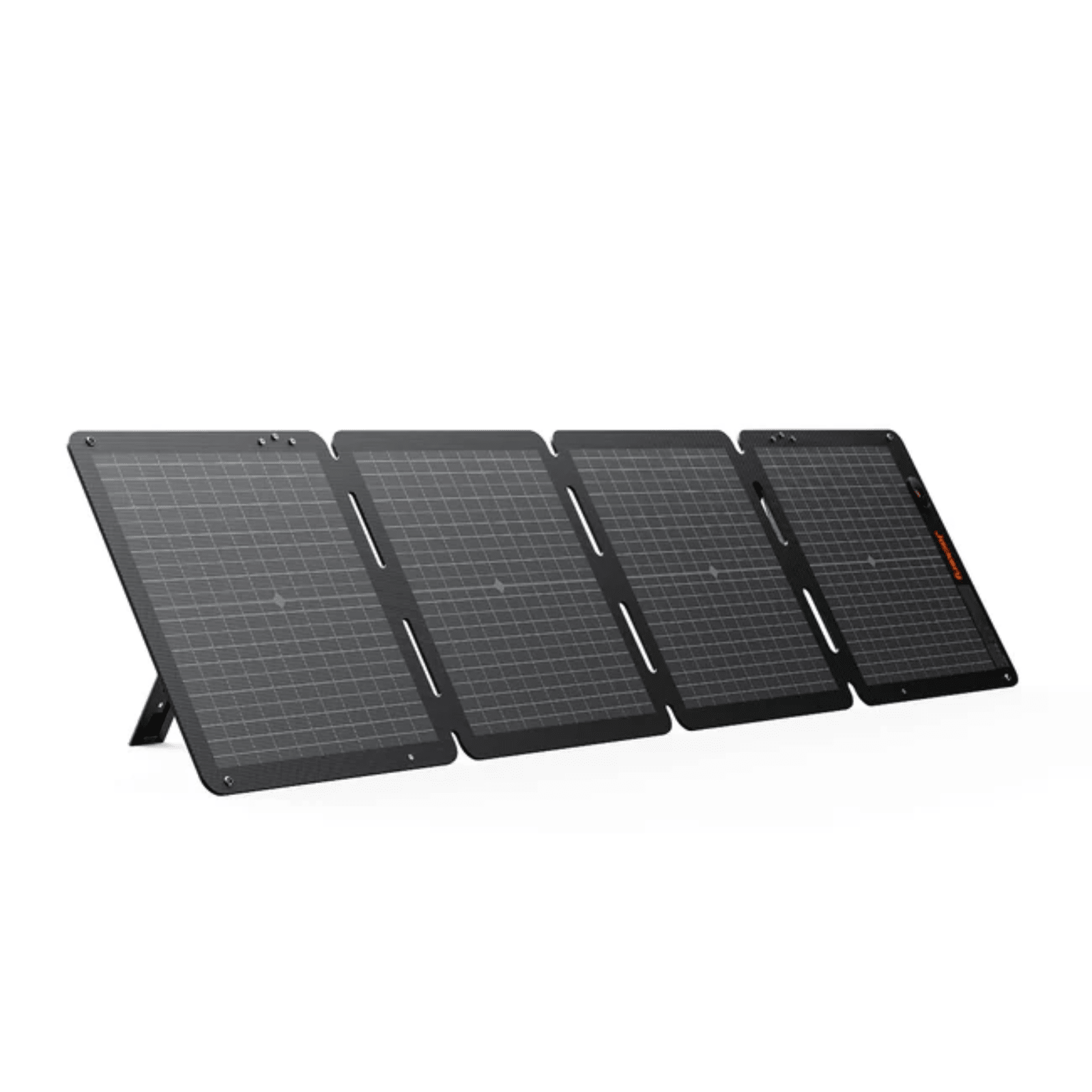 Jackery 100W Air Solar Panel for portable outdoor camping, showing the foldable solar panel with solar cells and carrying handle.