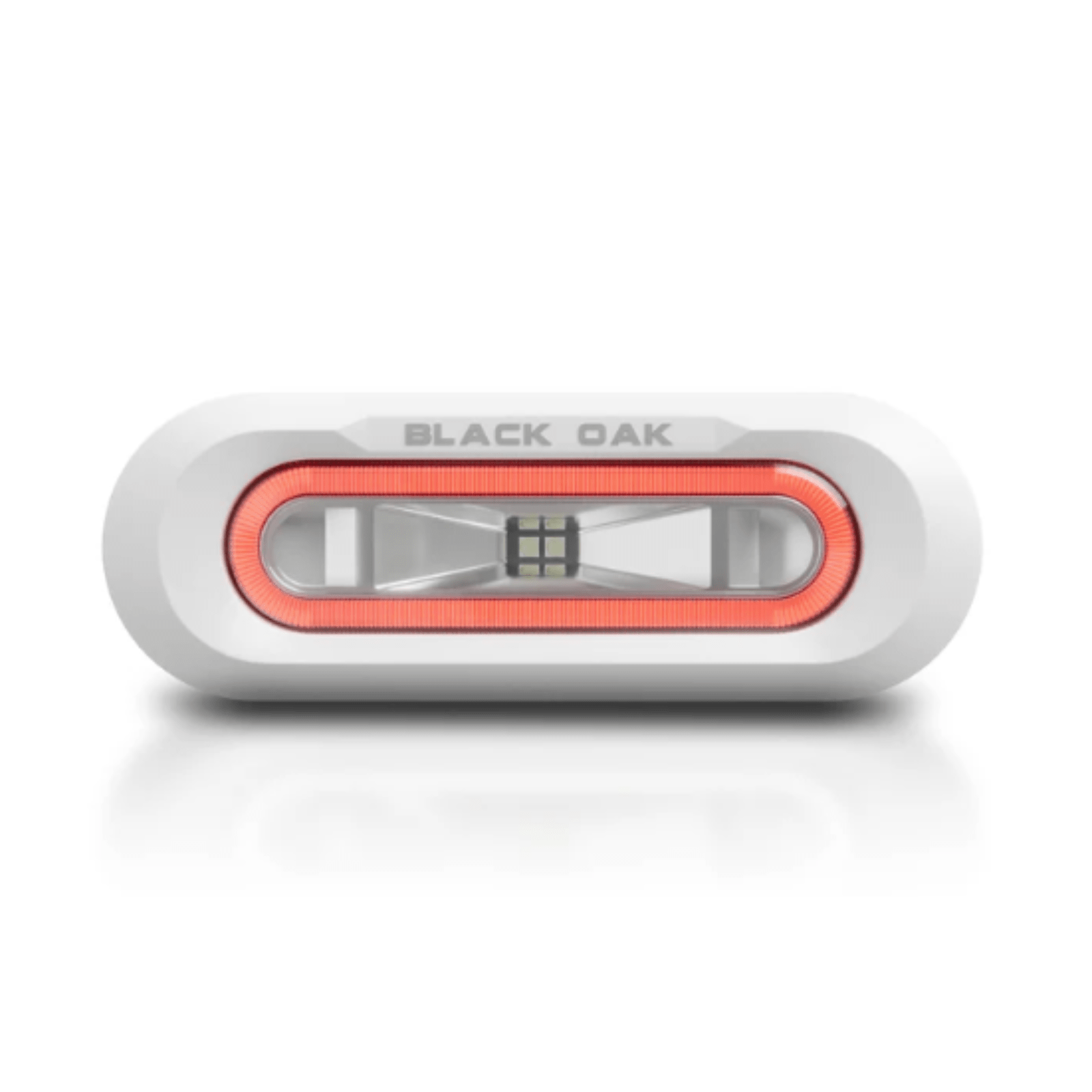 Black Oak LED Low Pro Spreader Light Red Accent White Housing Flush Mount - POWER FIT SHOP — Powering Preparedness, Health & Home