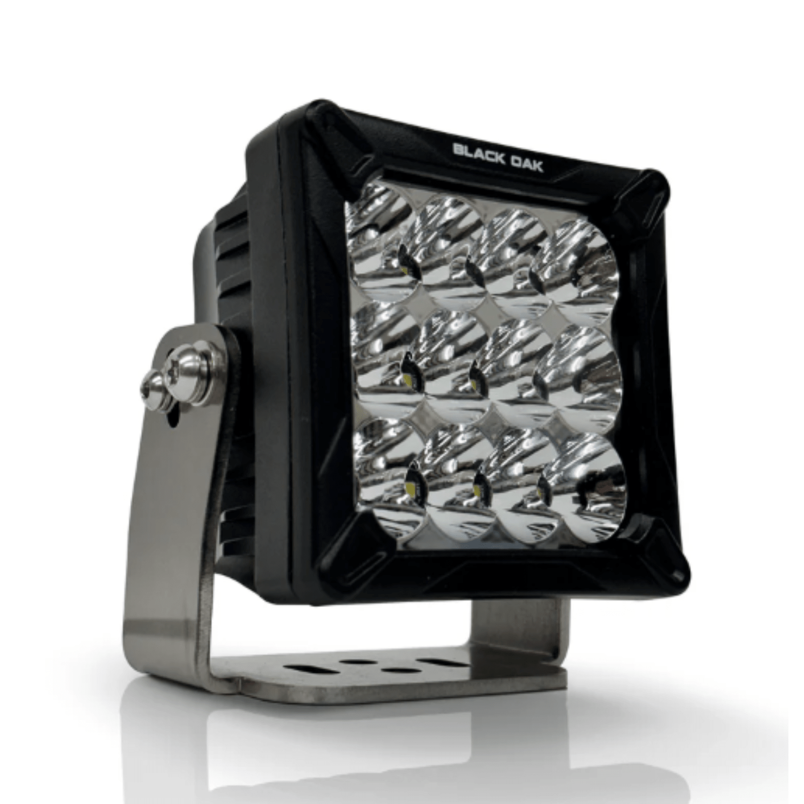 Black Oak LED 4in Pod Light Bar 10W Combo Beam Black Housing Bracket Mount - POWER FIT SHOP — Powering Preparedness, Health & Home