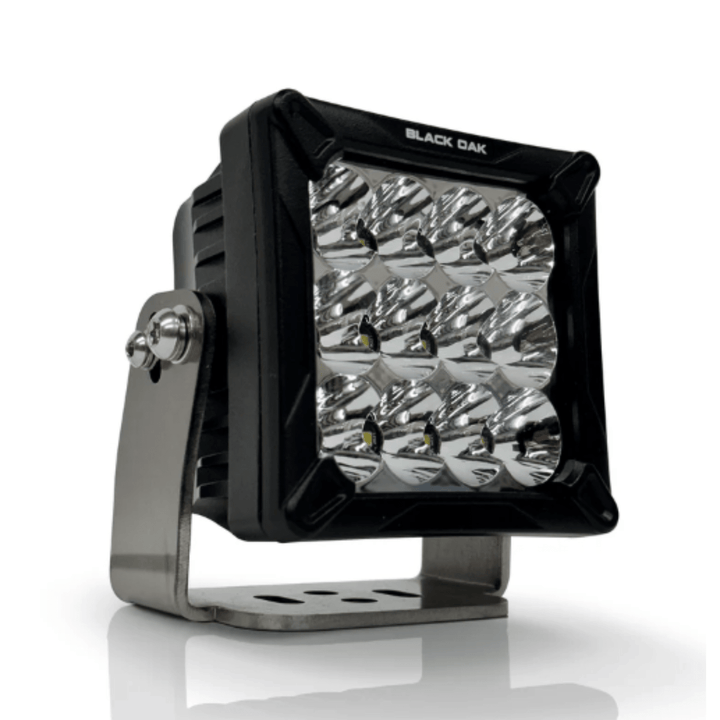 Black Oak LED 4in Pod Light Bar 10W Combo Beam Black Housing Bracket Mount - POWER FIT SHOP — Powering Preparedness, Health &amp; Home