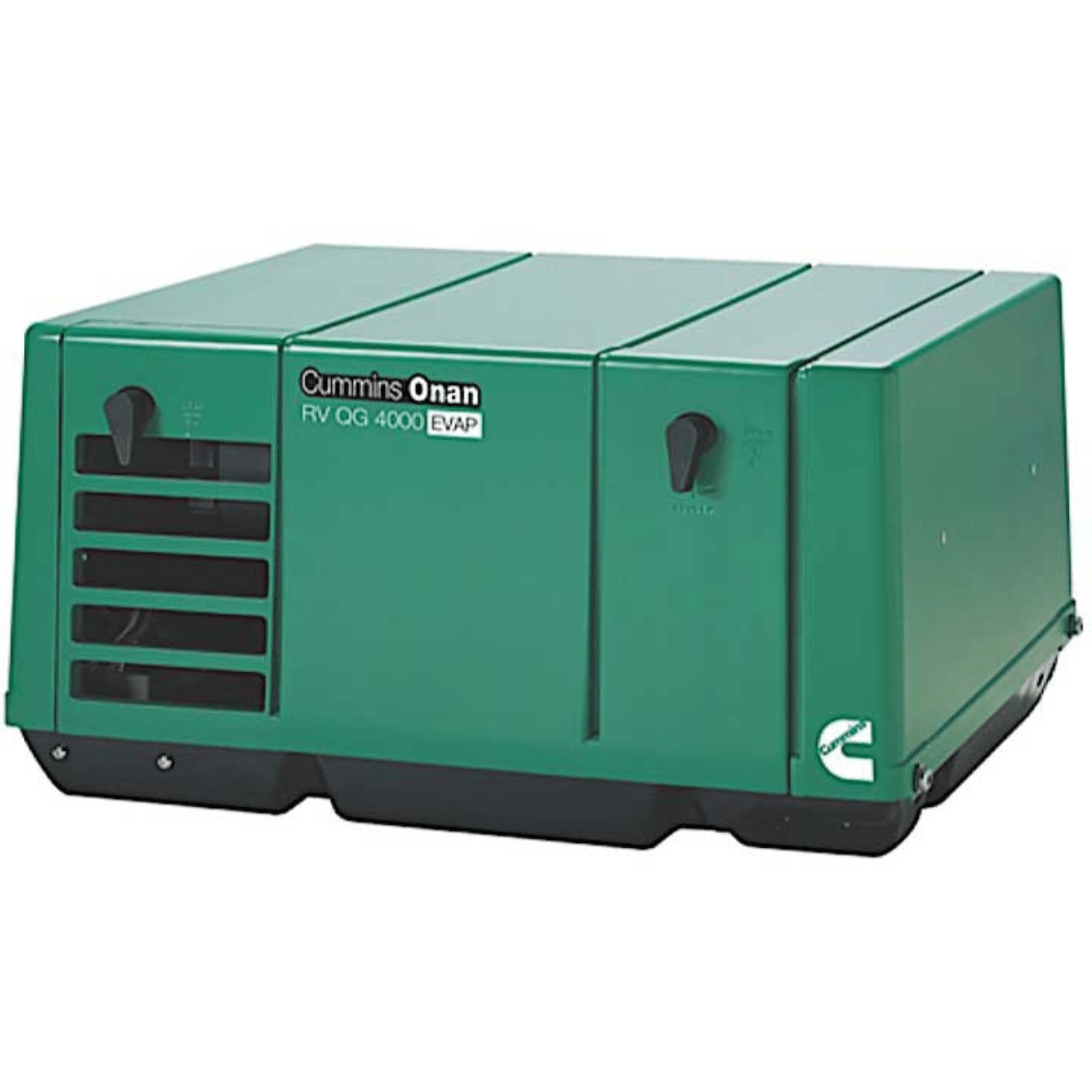 Meyer Cummins Onan 2.8HGLAA-8311 2.8KW gas generator with phase IV control, shown in a detailed view.