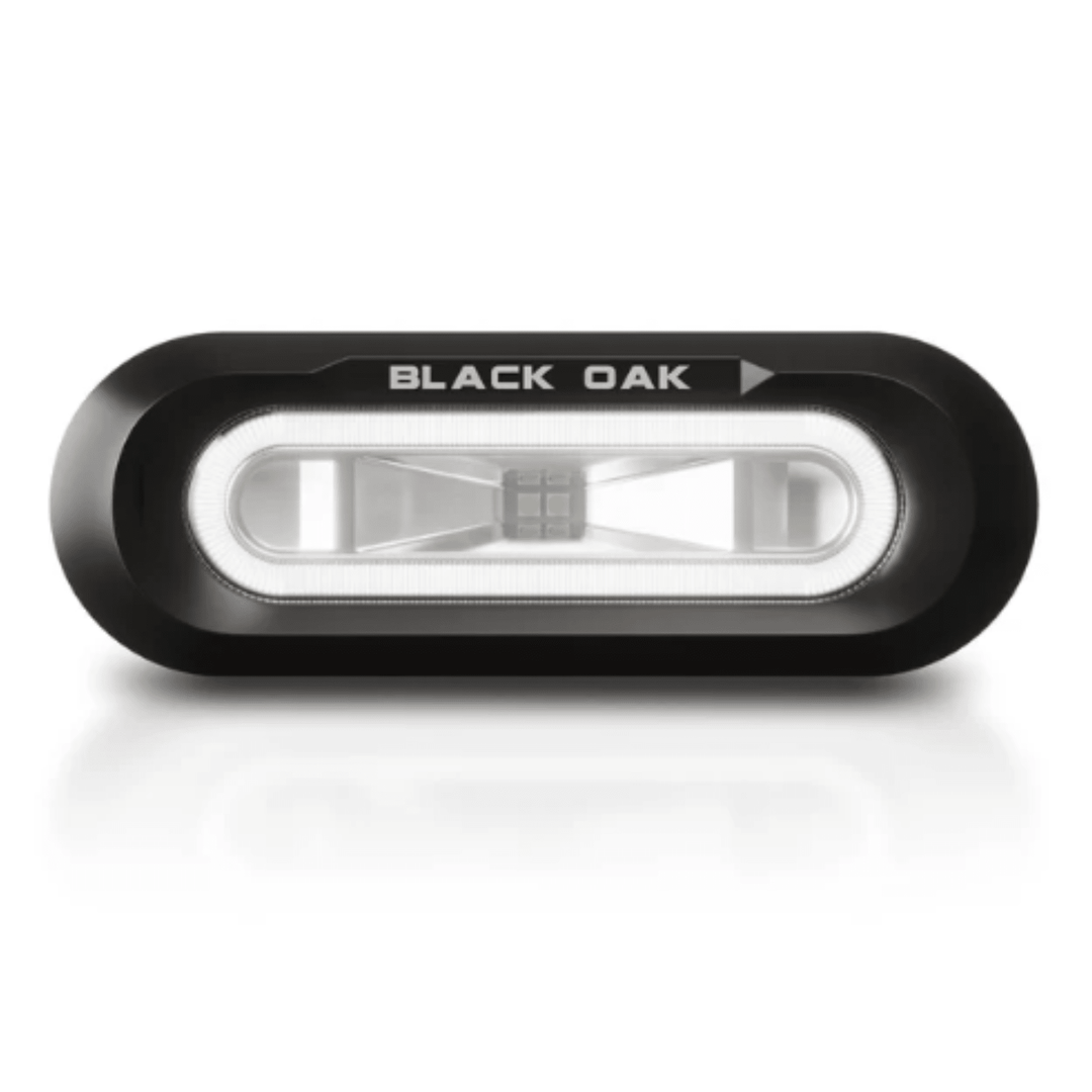Black Oak LED Low Pro Spreader Light White Accent Black Housing Bracket Mount - POWER FIT SHOP — Powering Preparedness, Health &amp; Home