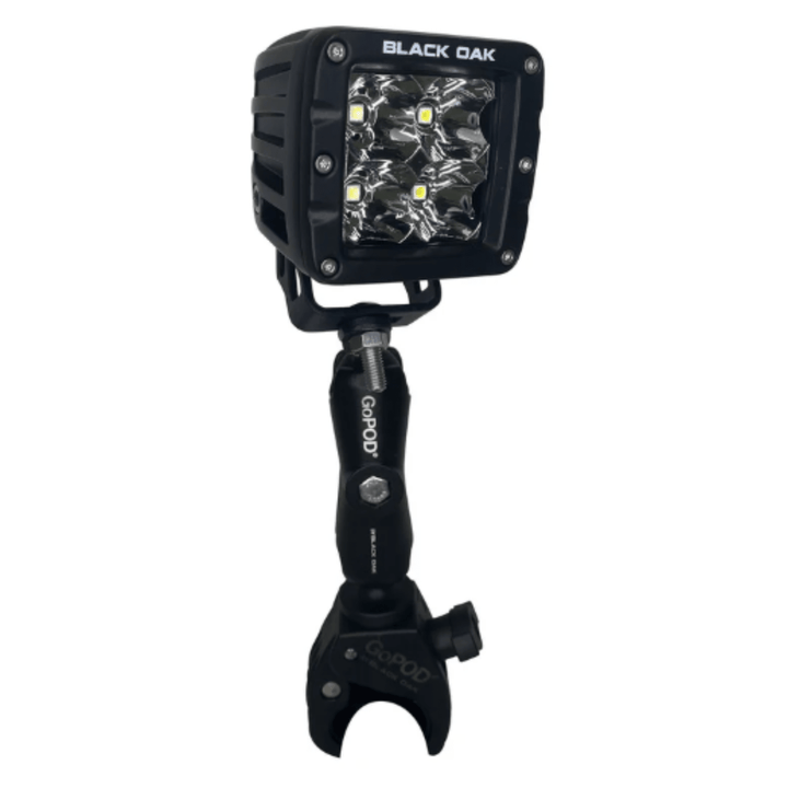 Black Oak LED 2in GoPOD Light Bar 10W Spot Beam Black Housing Clamp Mount - POWER FIT SHOP — Powering Preparedness, Health &amp; Home