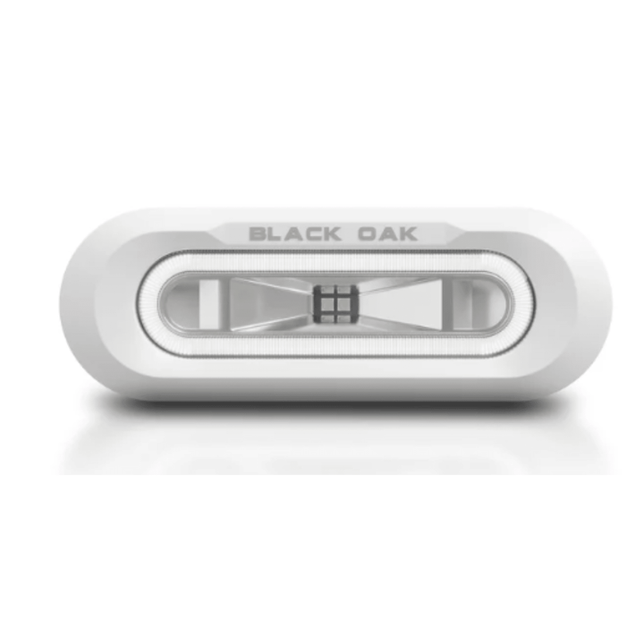 Black Oak LED Low Pro Spreader Light White Accent White Housing Flush Mount - POWER FIT SHOP — Powering Preparedness, Health &amp; Home
