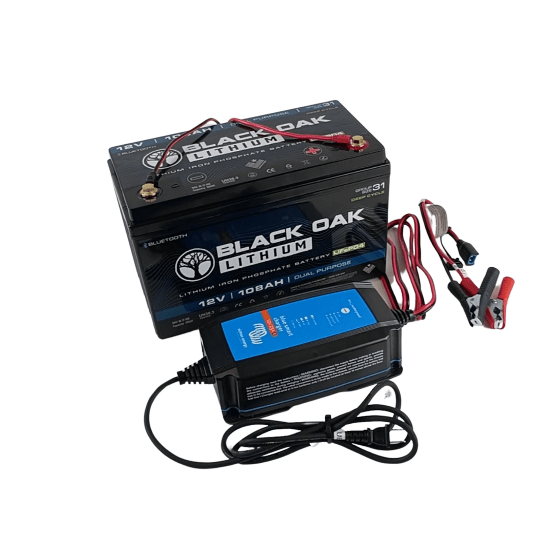 Black Oak LED 12V Lithium Battery 108AH Dual Purpose Power - POWER FIT SHOP — Powering Preparedness, Health &amp; Home