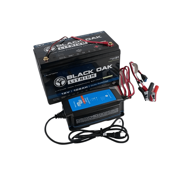 Black Oak LED 12V Lithium Battery 108AH Dual Purpose Power - POWER FIT SHOP — Powering Preparedness, Health &amp; Home