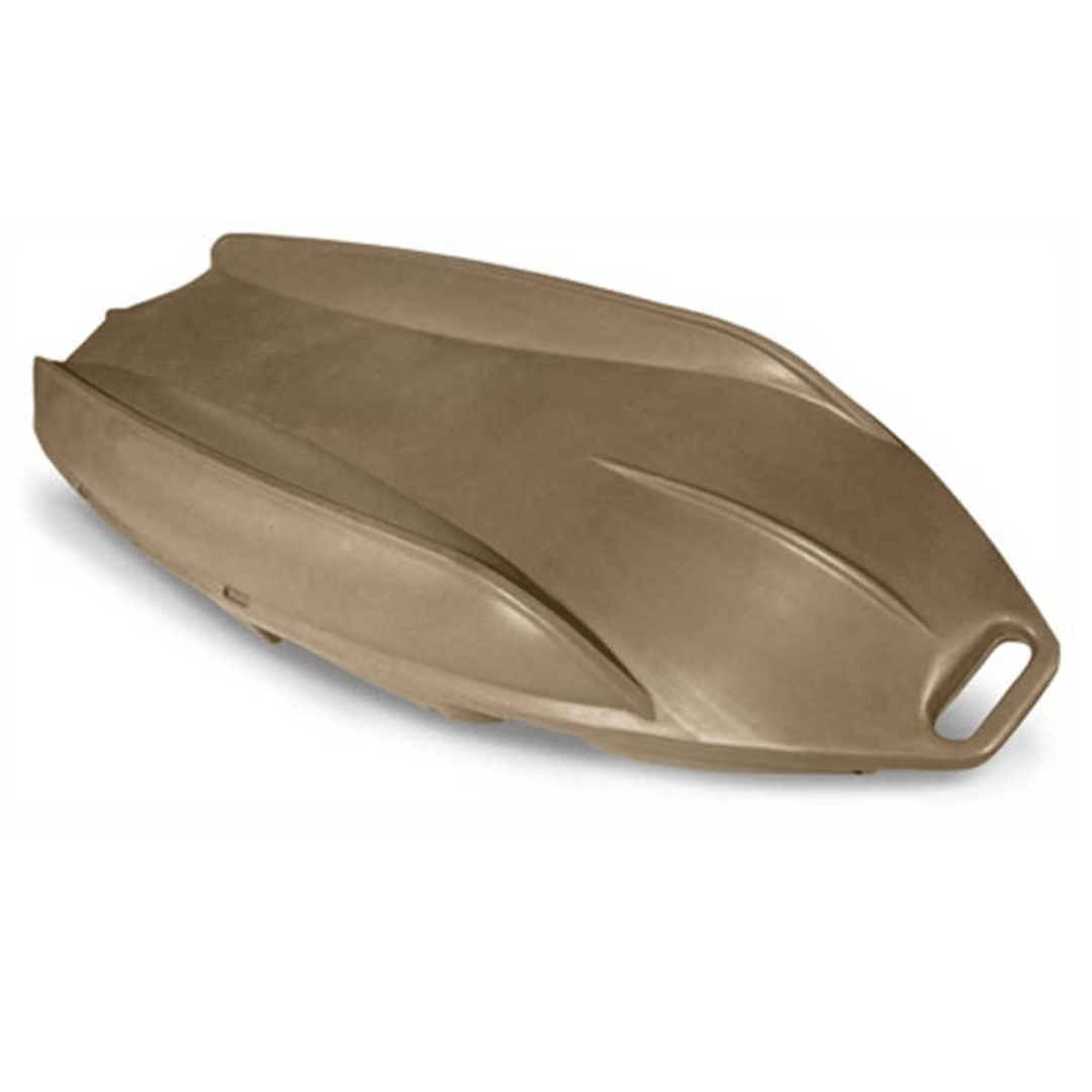 Meyer Beavertail Stealth 2000 marsh brown waterfowl kayak, 12ft durable kayak designed for fishing and bird hunting.