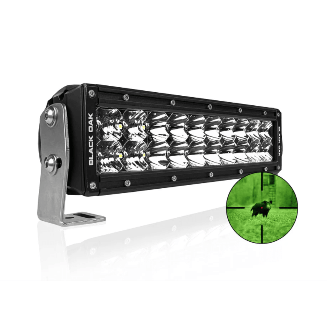 Black Oak LED 10in Double Row Light Bar 5W 850nm IR Combo Beam Black Housing - POWER FIT SHOP — Powering Preparedness, Health &amp; Home