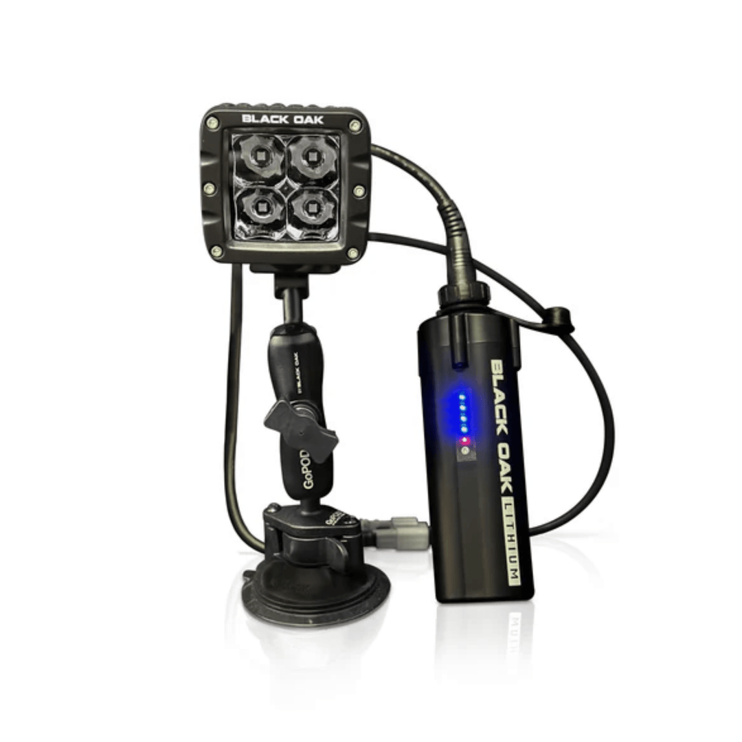 Black Oak LED GoPOD to Portable Battery Quick Connect Cord - POWER FIT SHOP — Powering Preparedness, Health &amp; Home