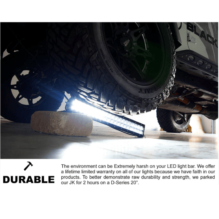 Black Oak LED 10in Double Row Light Bar 5W Diffused Beam Black Housing Straight - POWER FIT SHOP — Powering Preparedness, Health &amp; Home