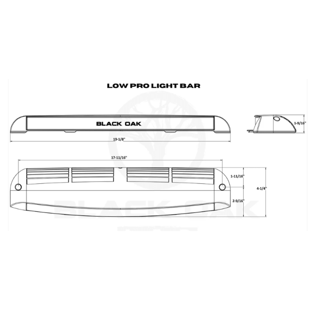 Black Oak LED 10W Low Pro Light Bar Spot Beam White Housing Undermount - POWER FIT SHOP — Powering Preparedness, Health &amp; Home