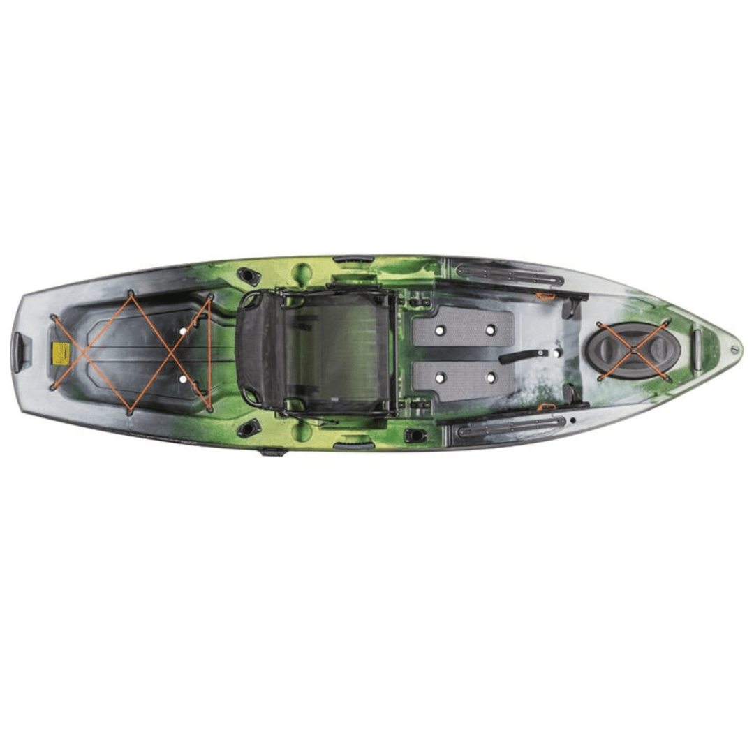 Meyer Old Town Topwater 10 ft 6 in paddle kayak for fishing, with sit-inside design, shown in First Light color.