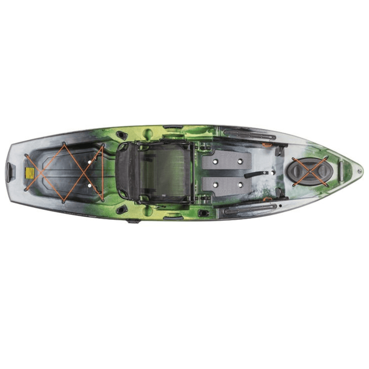 Meyer Old Town Topwater 10 ft 6 in paddle kayak for fishing, with sit-inside design, shown in First Light color.