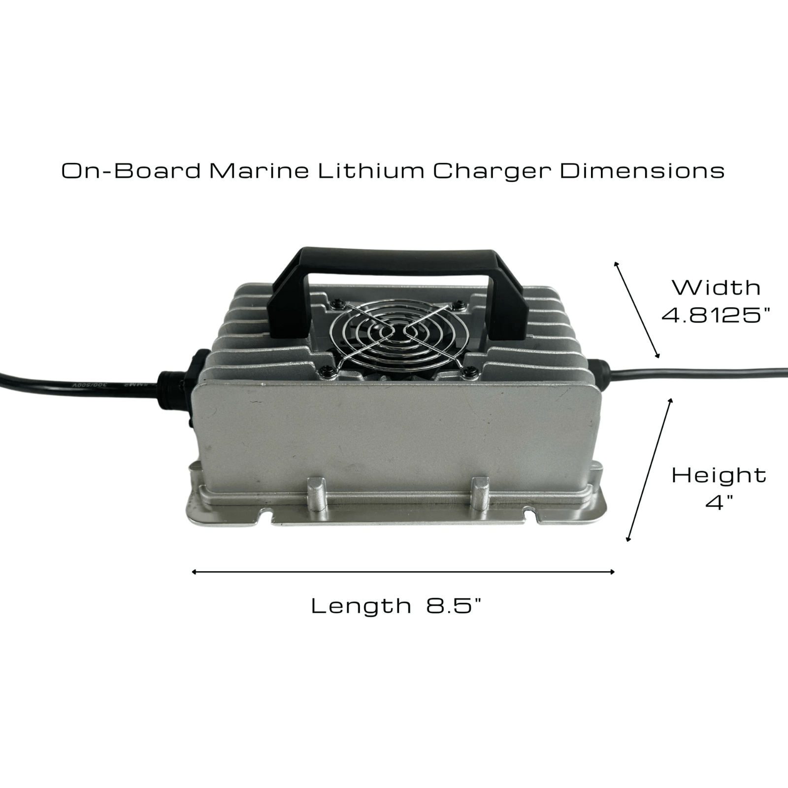 Black Oak LED On - Board 12V 25Ah Marine Lithium Battery Charger - POWER FIT SHOP — Powering Preparedness, Health & Home