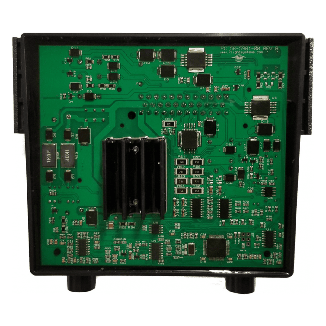 Meyer Cummins Onan generator control replacement board with circuit connections and electronic components.
