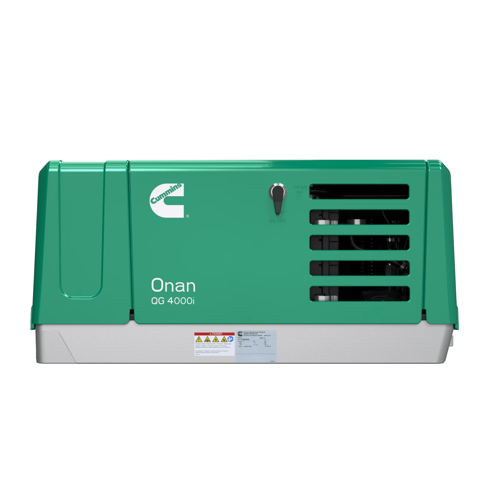 Meyer Cummins Onan 4KW 4HGLBA-8306 gas generator with single-phase standby power, CARB compliant, compact and reliable.