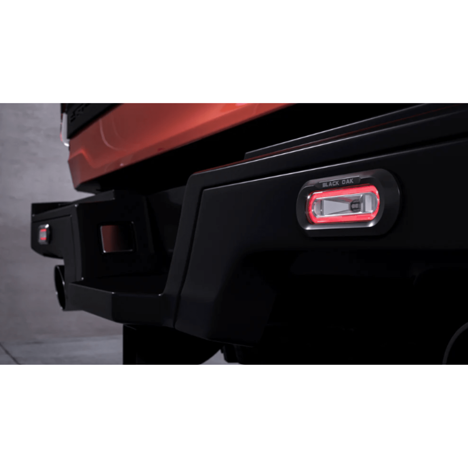 Black Oak LED Low Pro Spreader Light Red Accent Black Housing Flush Mount - POWER FIT SHOP — Powering Preparedness, Health & Home