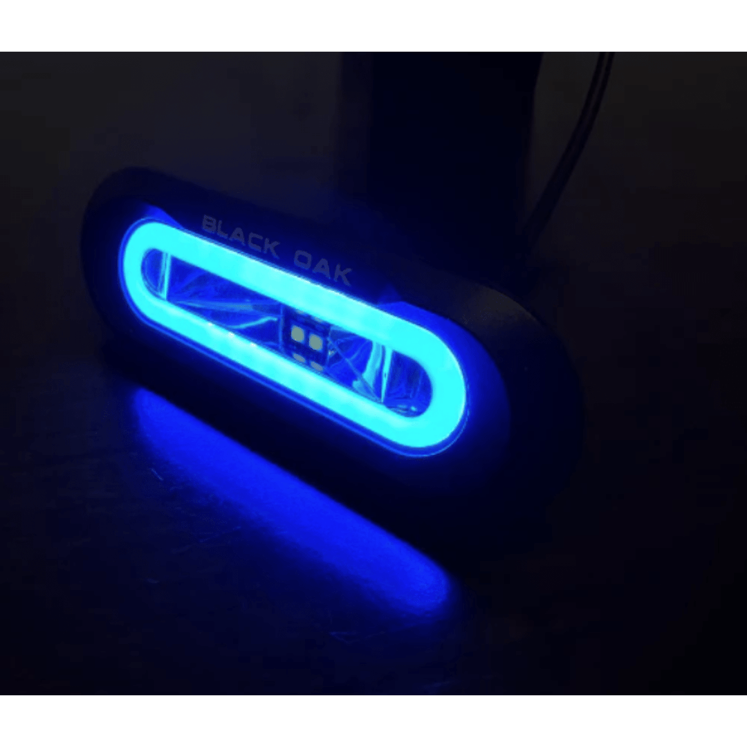 Black Oak LED Low Pro Spreader Light Blue Accent White Housing Bracket Mount - POWER FIT SHOP — Powering Preparedness, Health &amp; Home